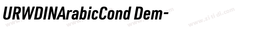 URWDINArabicCond Dem字体转换